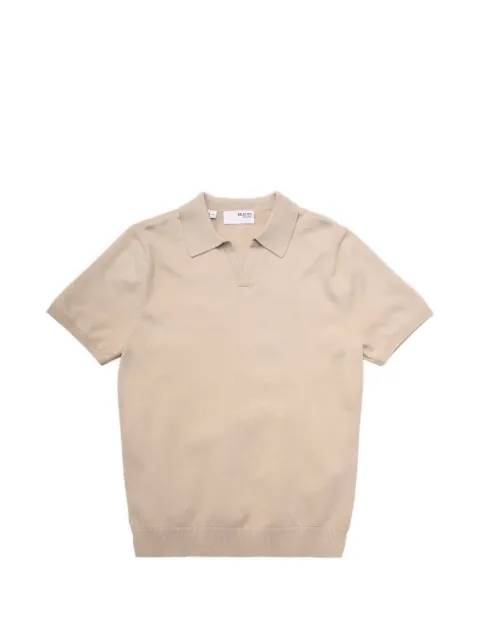 SELECTED polo-collar T-shirt