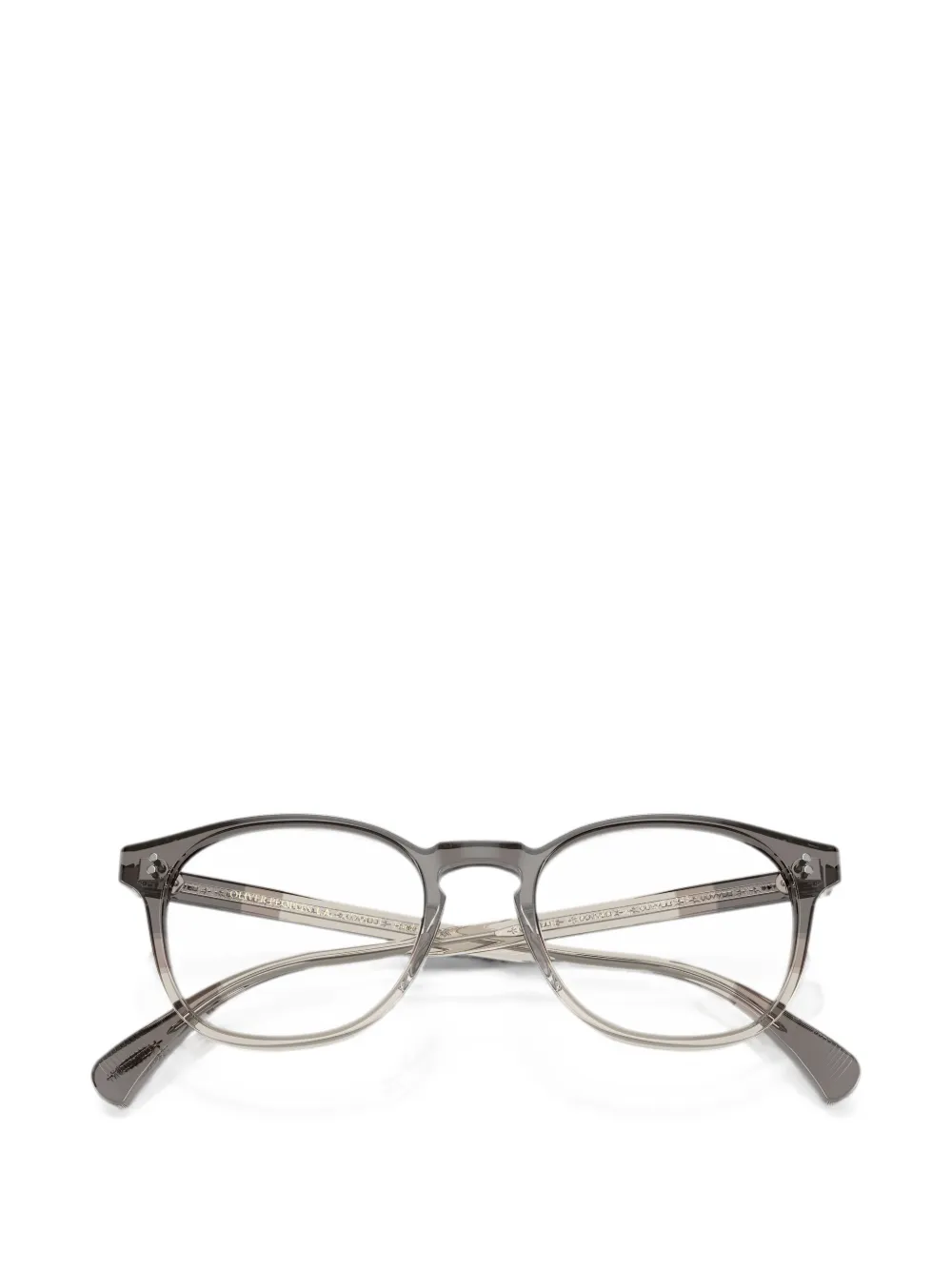 Oliver Peoples Bril met rond montuur Grijs