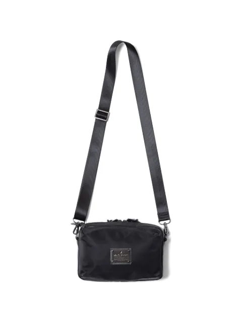 Makavelic zipped plaque shoulder bag