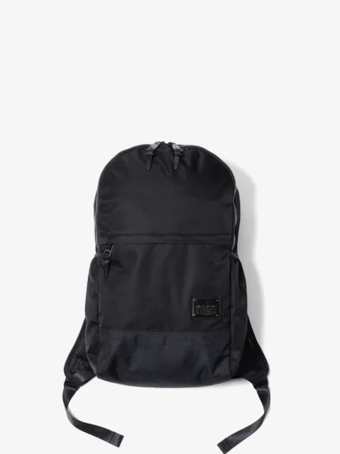 Makavelic zip logo plaque backpack