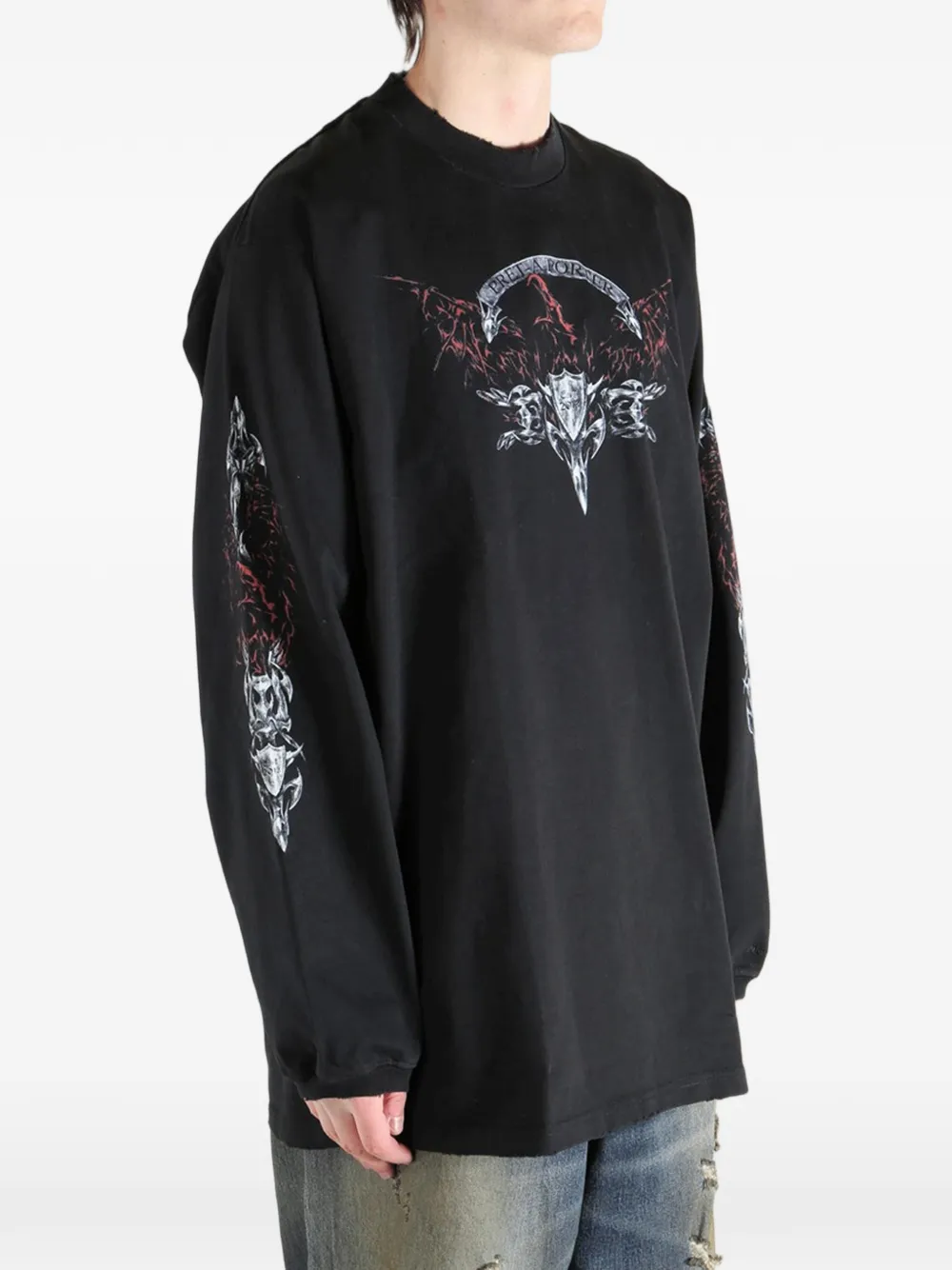 VETEMENTS Sweater met print Zwart