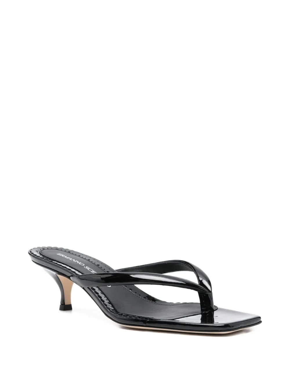  Ermanno Scervino Thong Strap Sandals - Black 