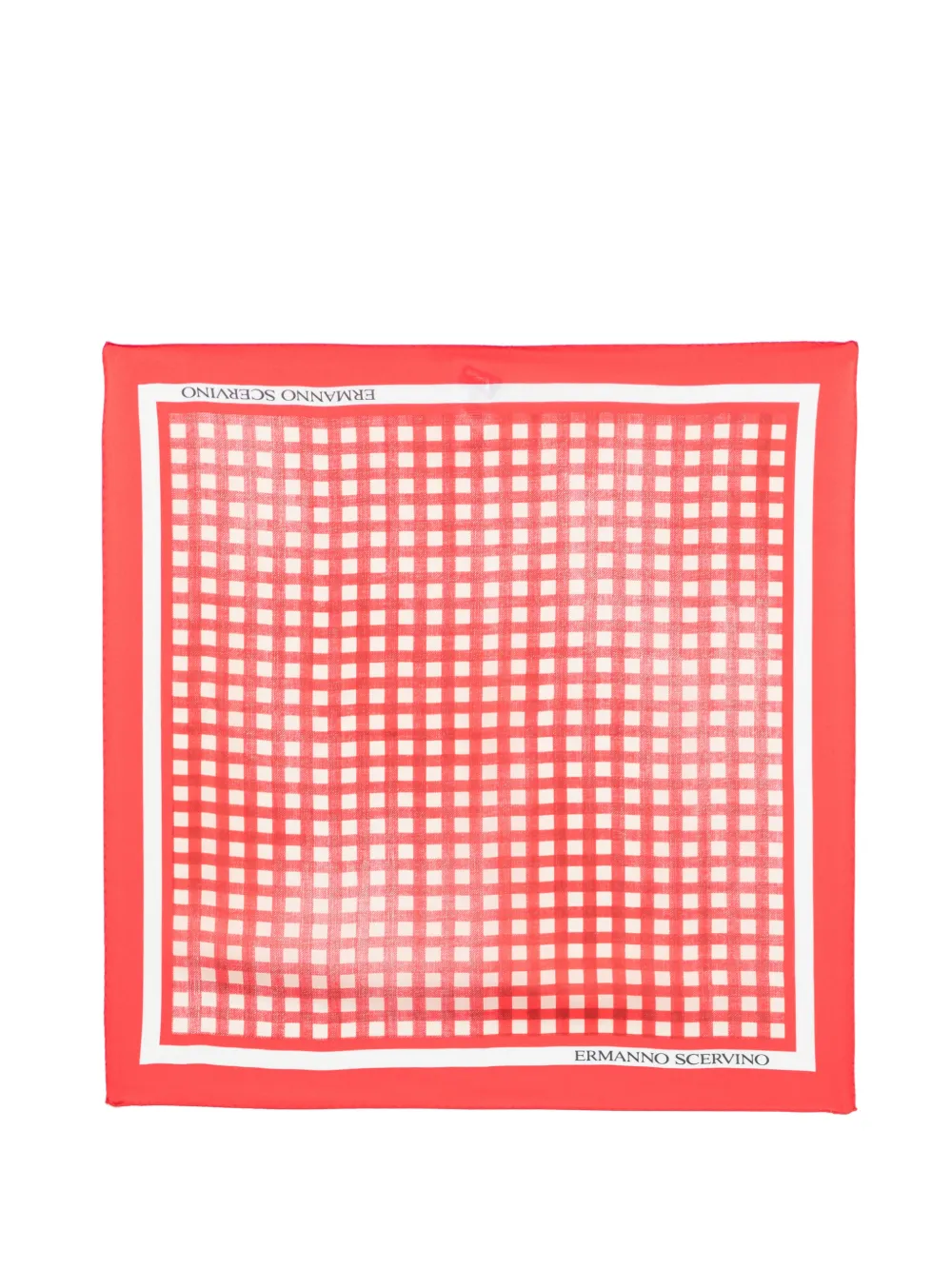 Ermanno Scervino checked scarf - Rosso