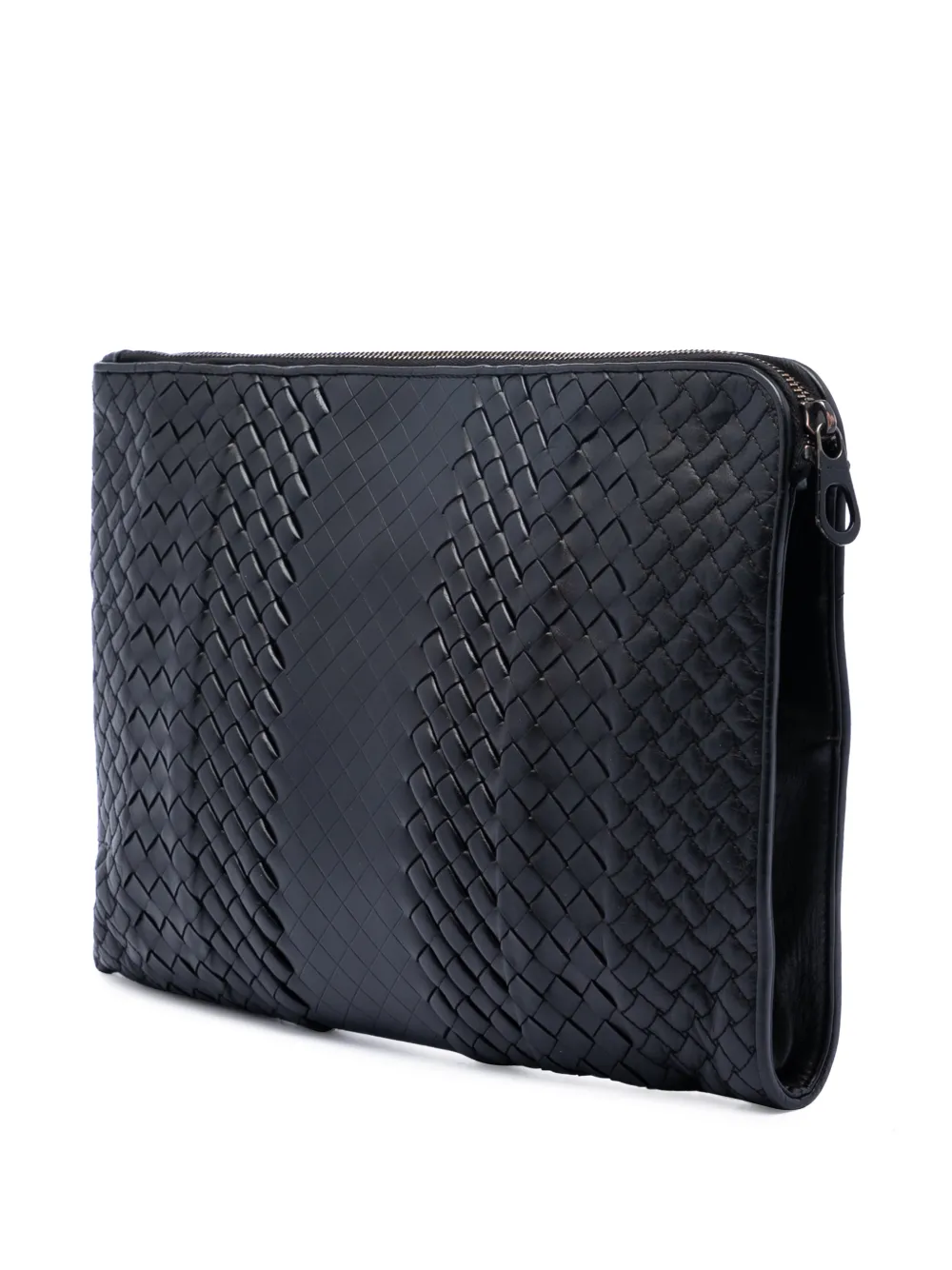2012-2025 Nappa Intrecciato Document Case Clutch Bag