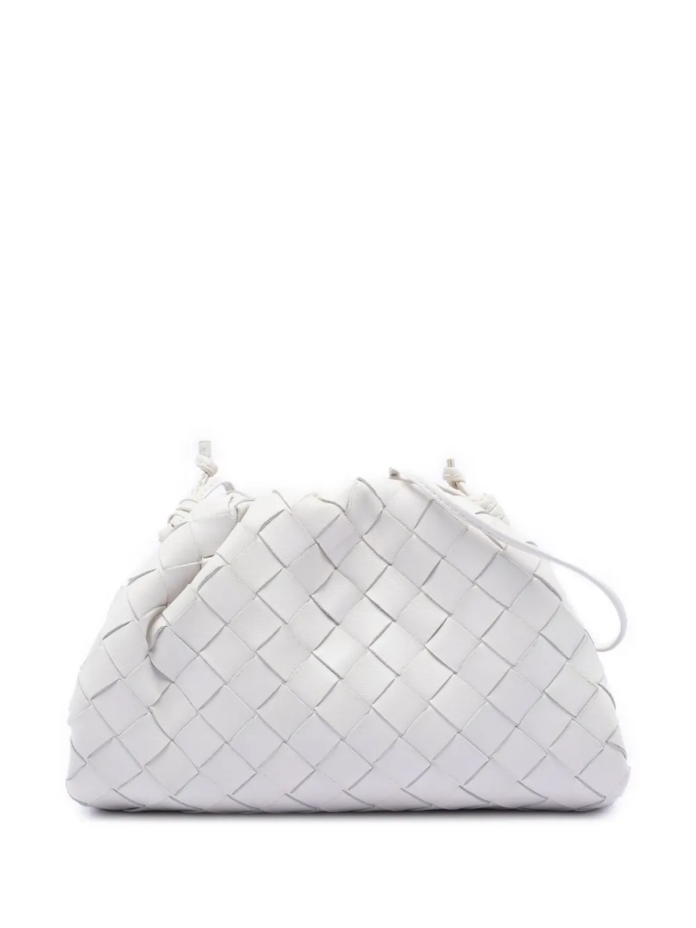 Bottega Veneta Pre-Owned 2012-2025 Nappa Intrecciato The Mini Pouch crossbody bag - Bianco