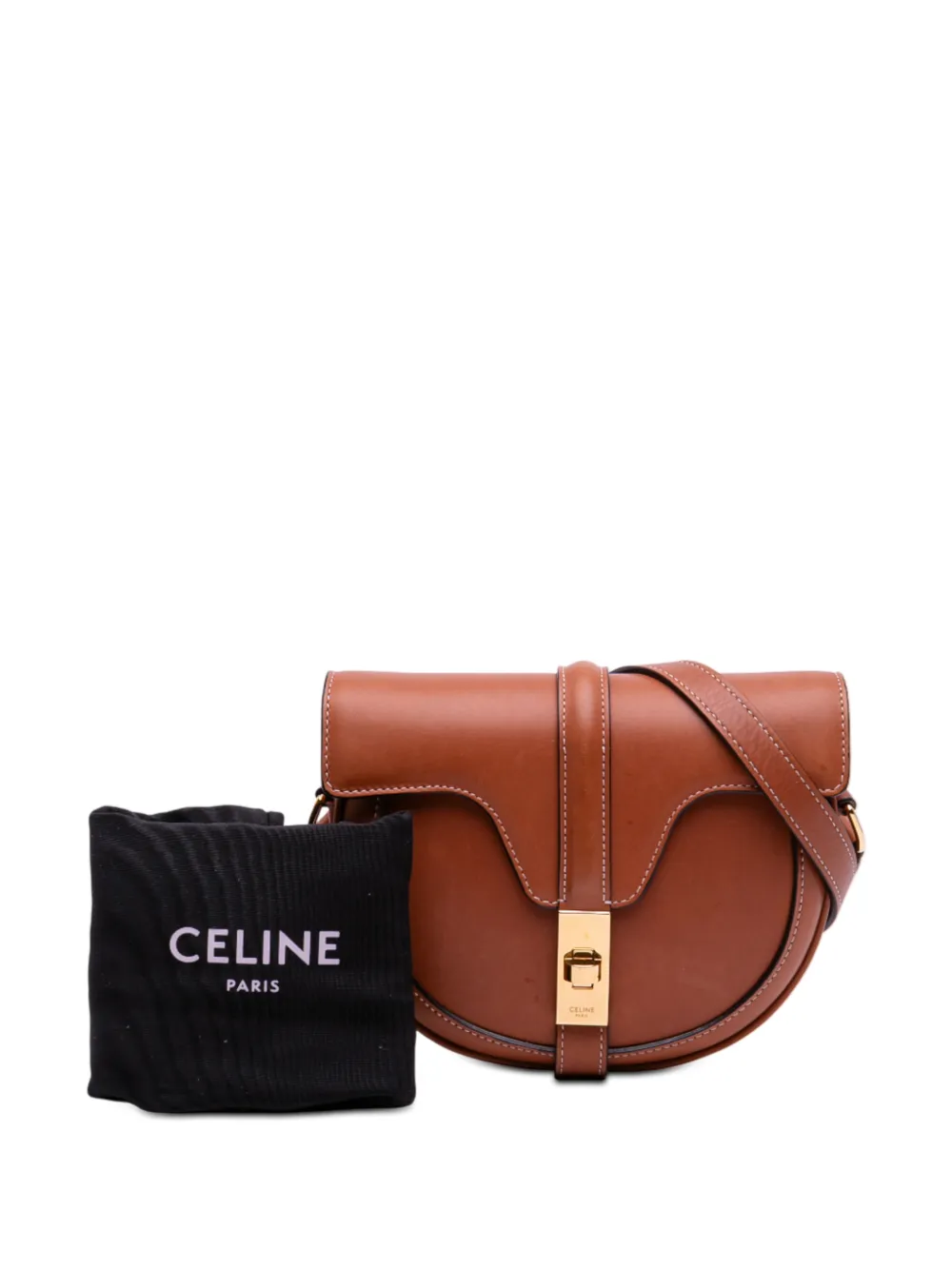 2018-2025 Small Calfskin Besace 16 Crossbody Bag