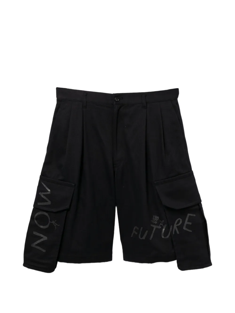 Comme Des Garçons Shirt Cargo corti con stampa - Blu