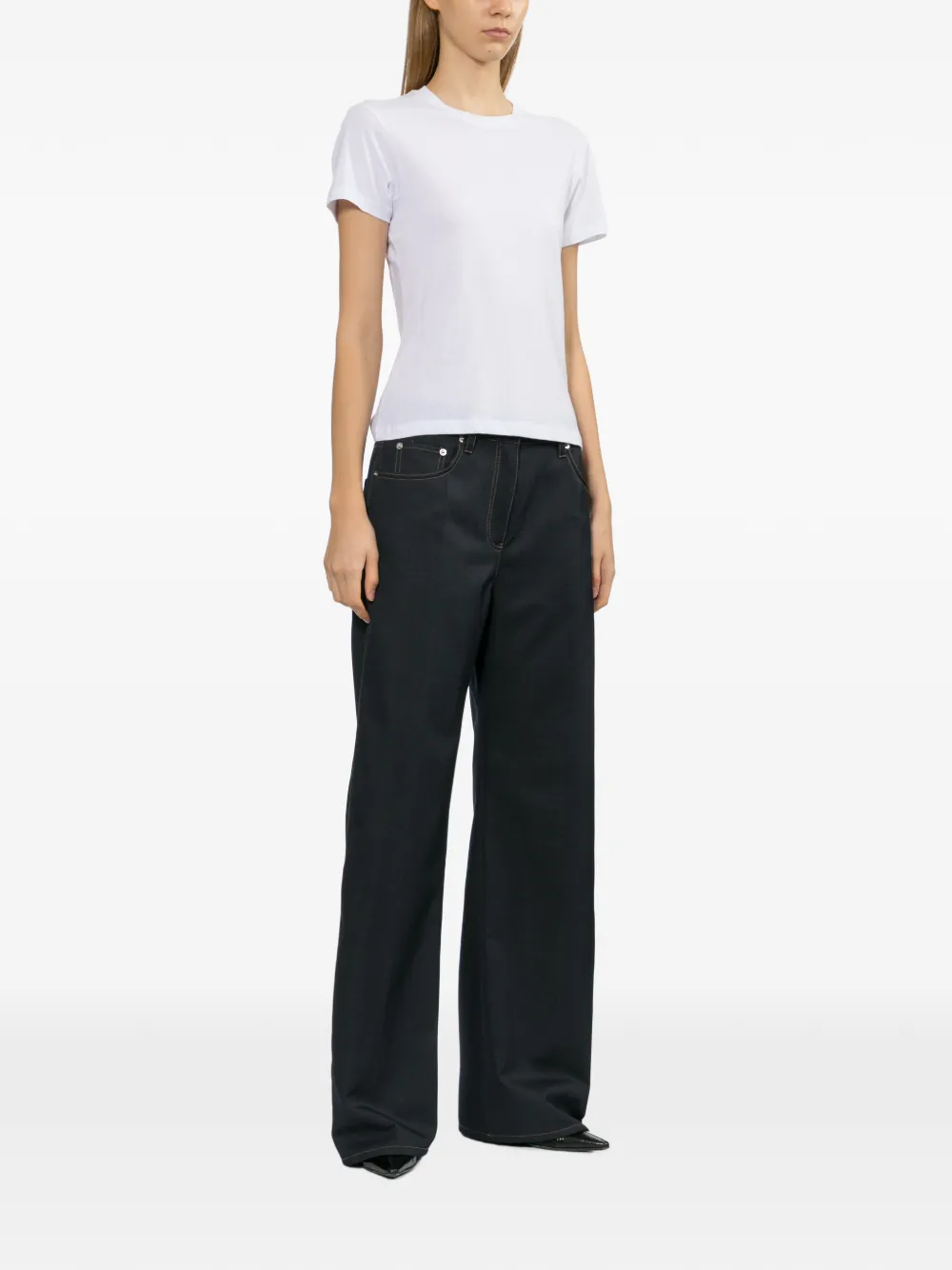 Helmut Lang T-shirt met ronde hals Wit