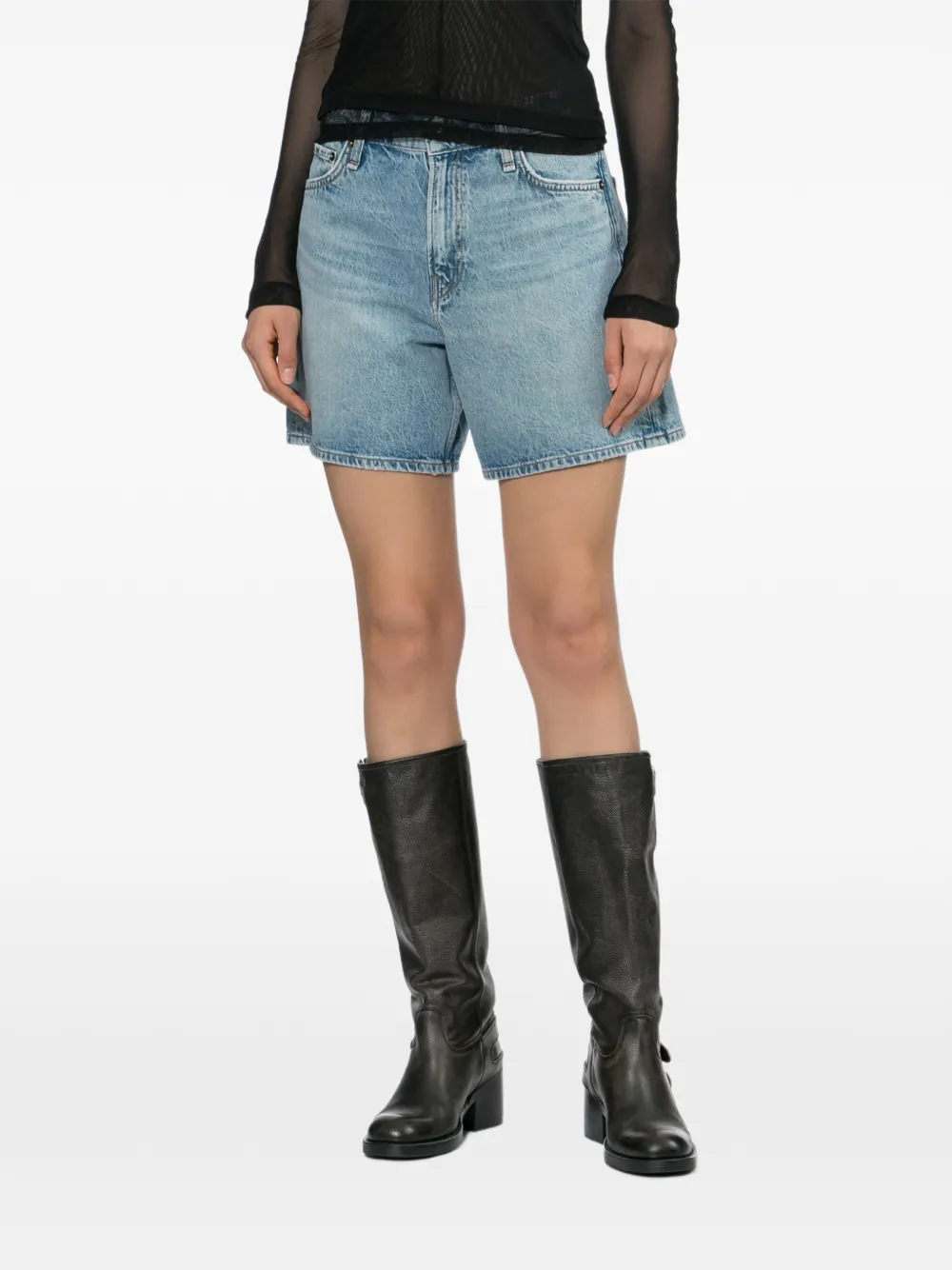 rag & bone Kaia denim shorts Blauw