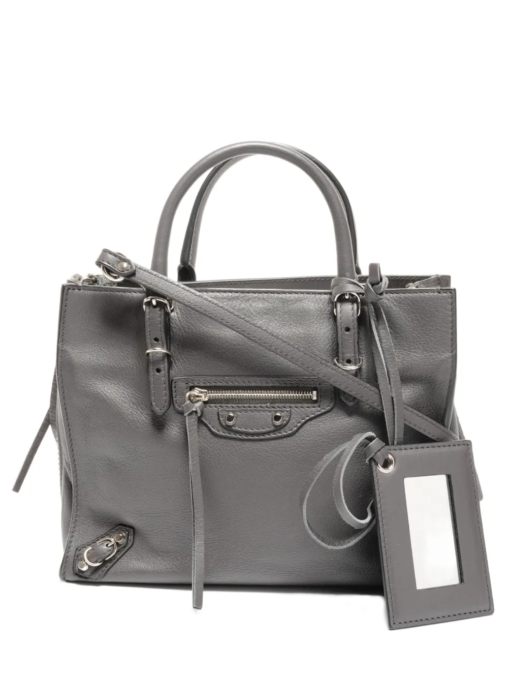 Balenciaga Pre-Owned 2010-2020s Paper Mini leather bag - Grigio