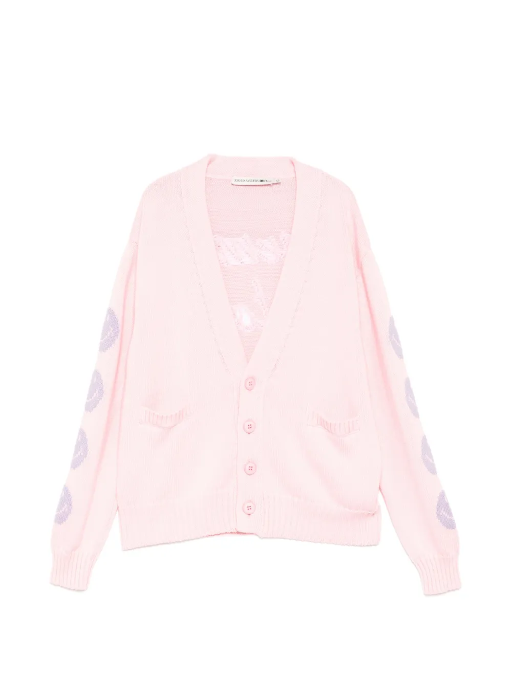 Joshua Sanders smiley-face V-neck cardigan - Rosa
