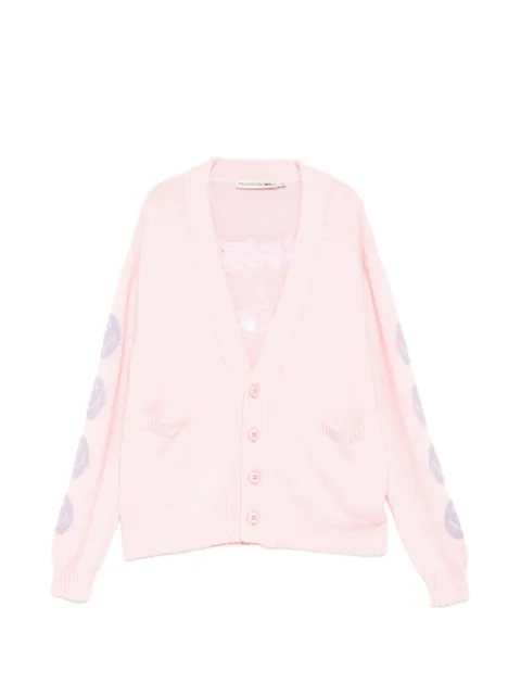 Joshua Sanders Cardigan mit V-Ausschnitt im Smiley-Design