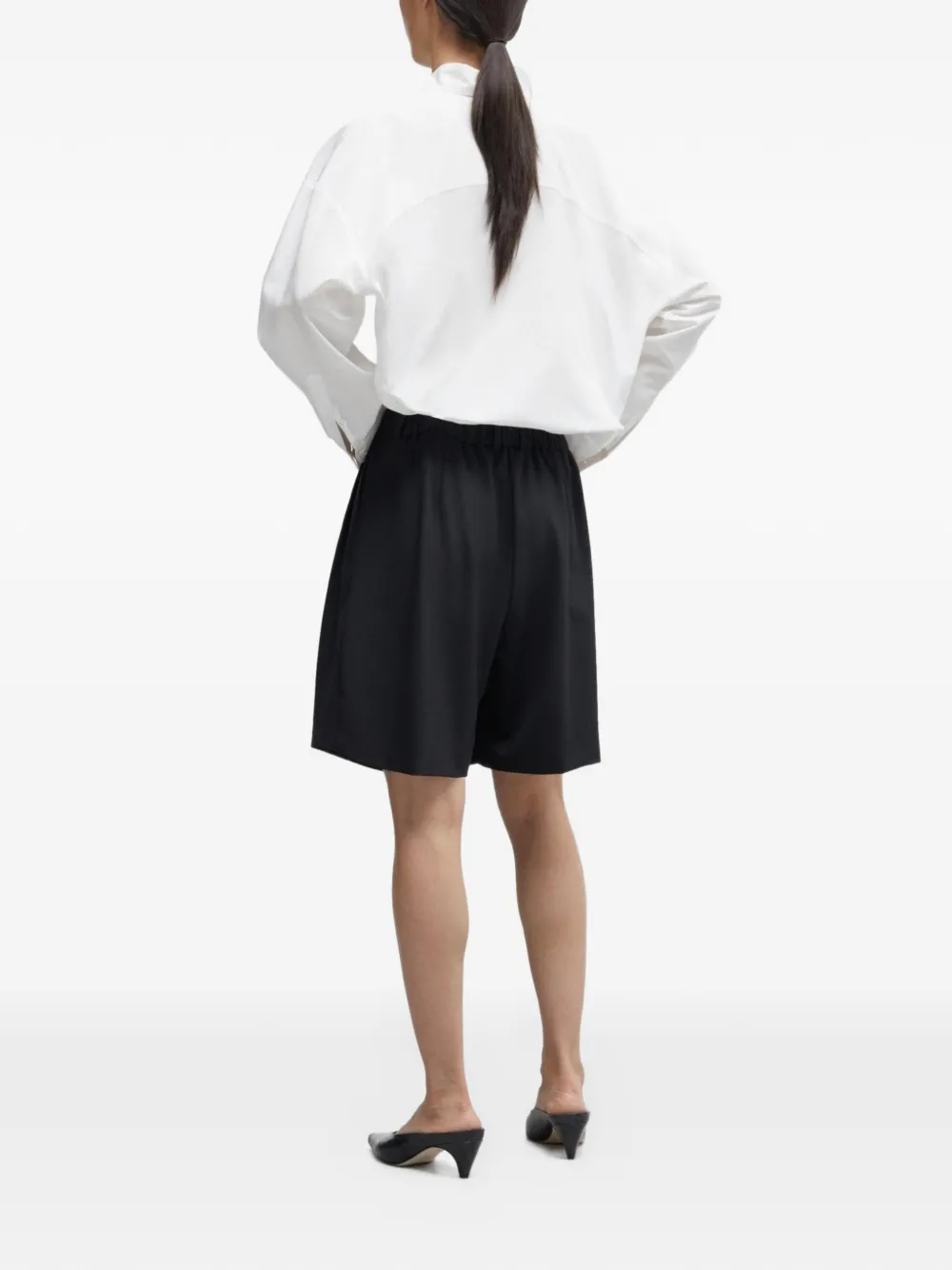  Cordera Button-fastening Tailored Shorts - Black 