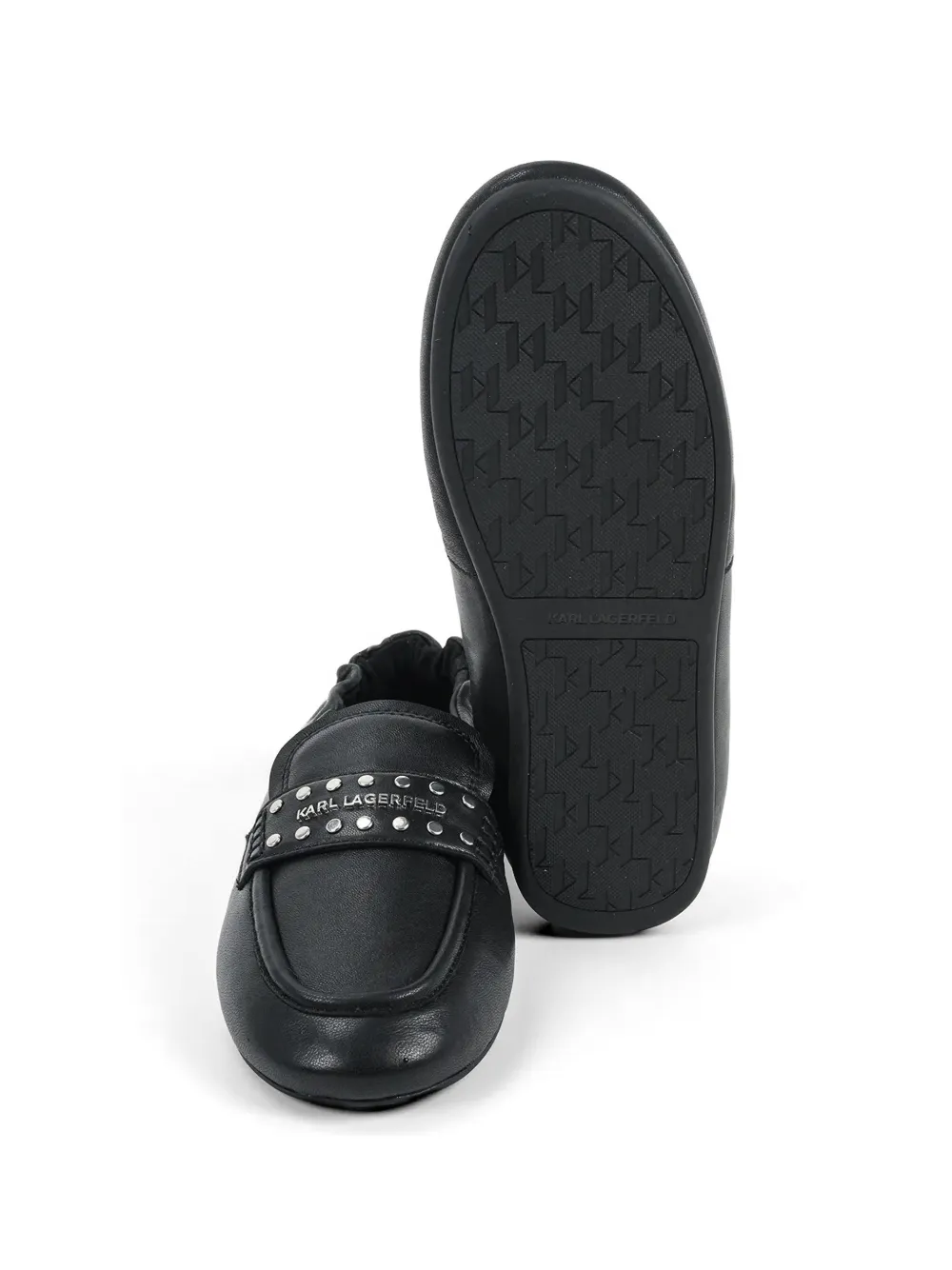 Karl Lagerfeld Loafers met studs Zwart