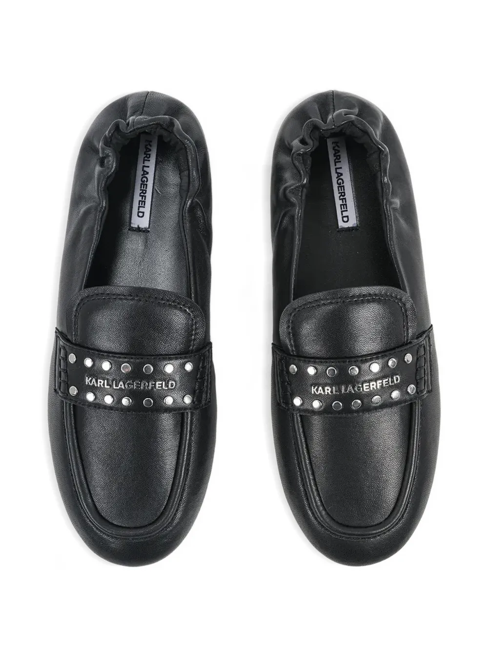 Karl Lagerfeld Loafers met studs Zwart