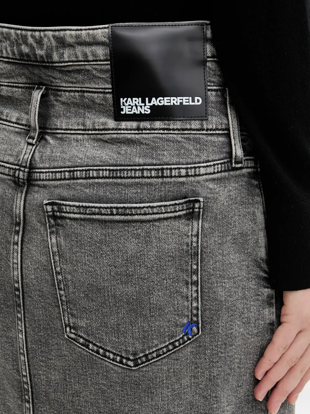 Karl Lagerfeld Jeans Denim rok Grijs