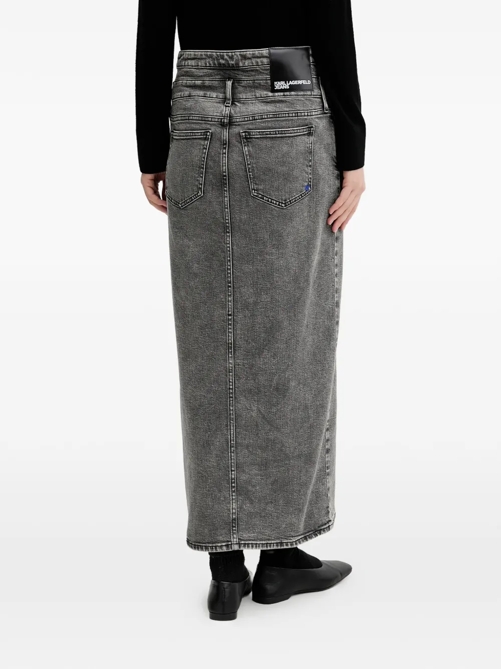 Karl Lagerfeld Jeans Denim rok Grijs