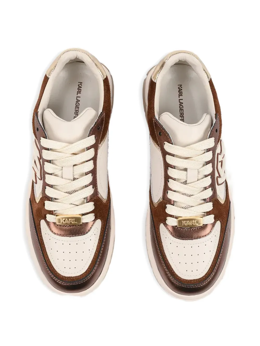 Karl Lagerfeld Sneakers met logo Bruin