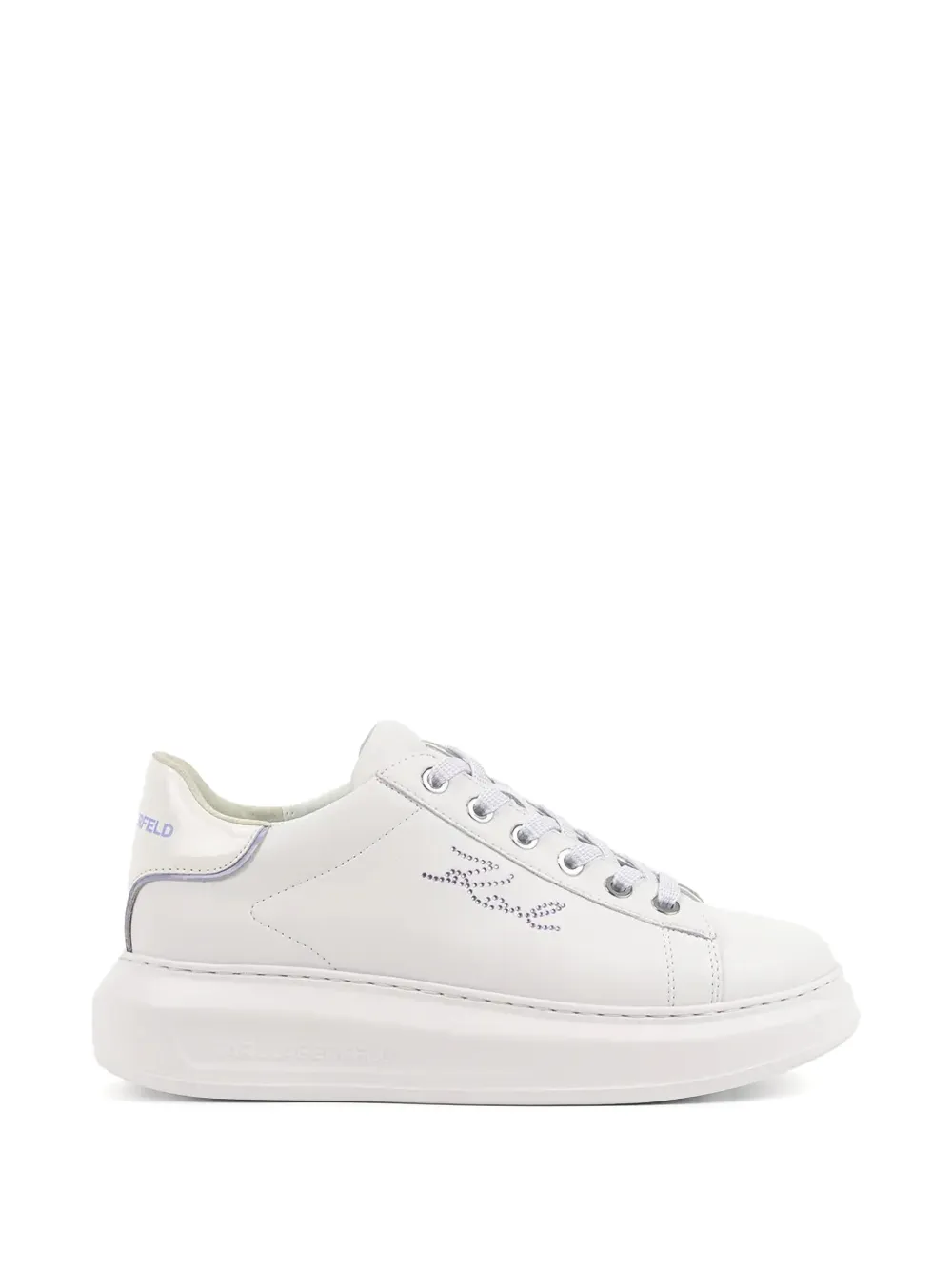 Karl Lagerfeld Sneakers met plateauzool Wit