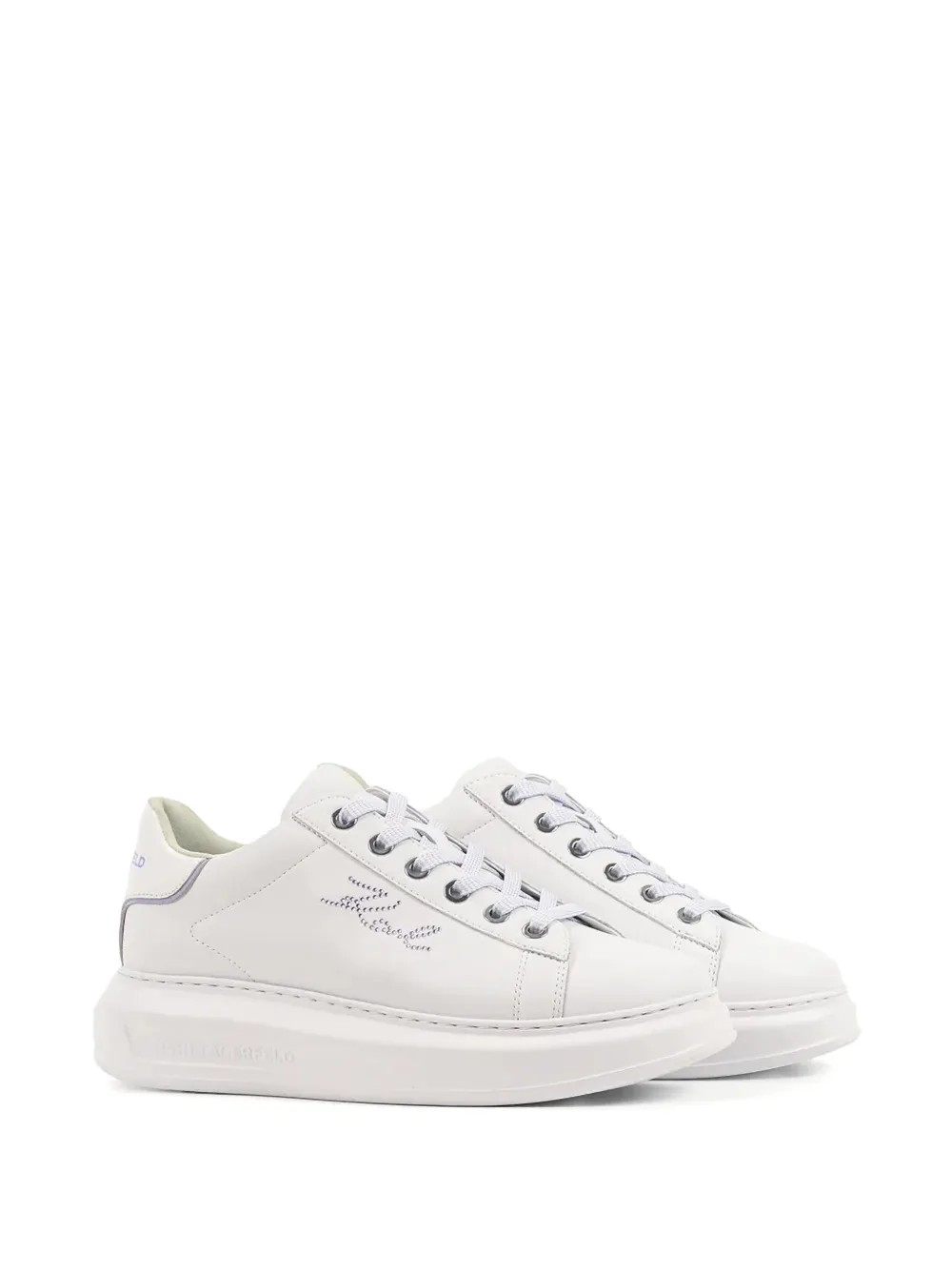 Karl Lagerfeld Sneakers met plateauzool Wit