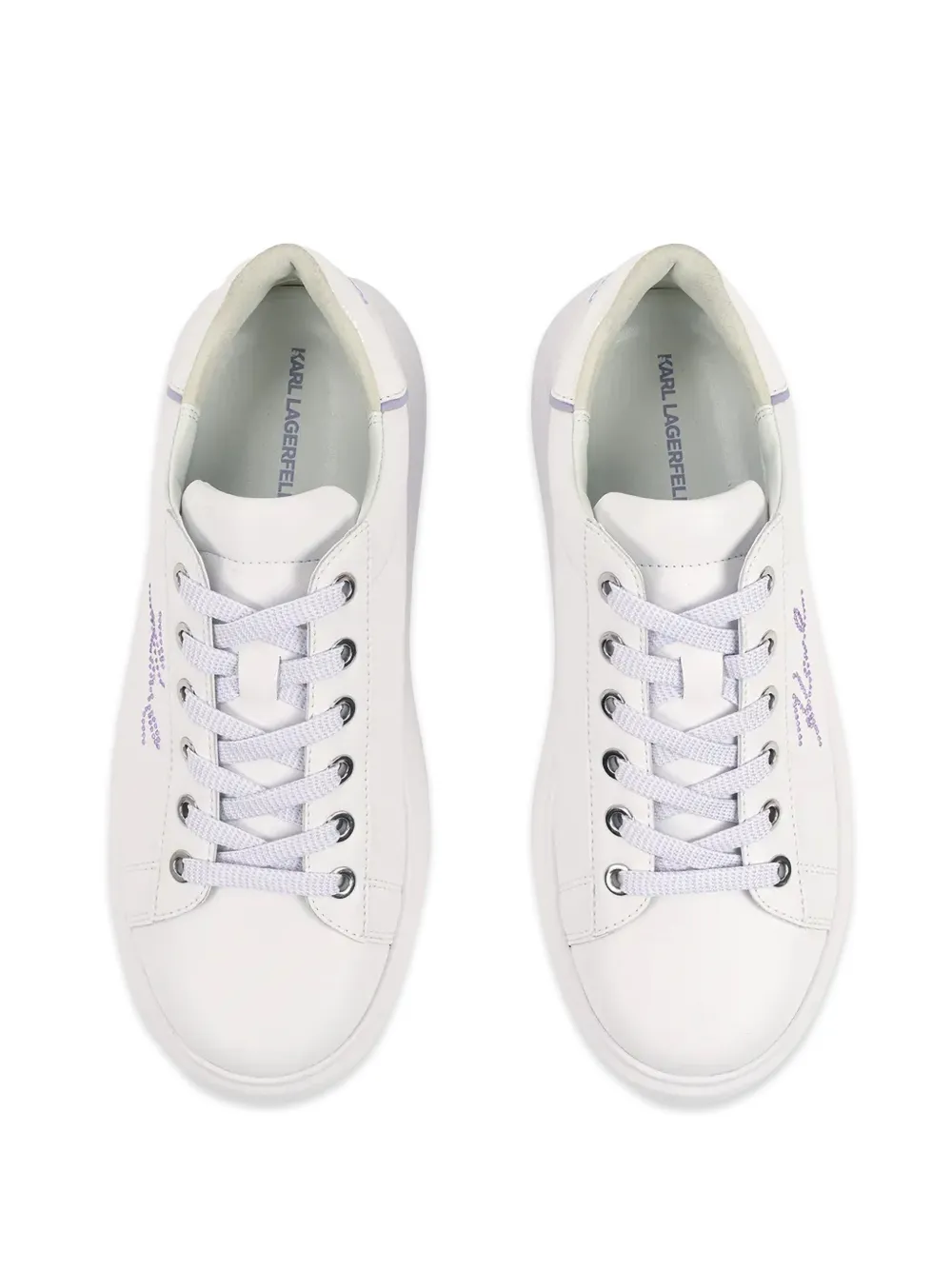 Karl Lagerfeld Sneakers met plateauzool Wit