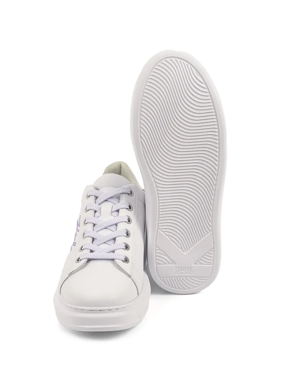 Karl Lagerfeld Sneakers met plateauzool Wit