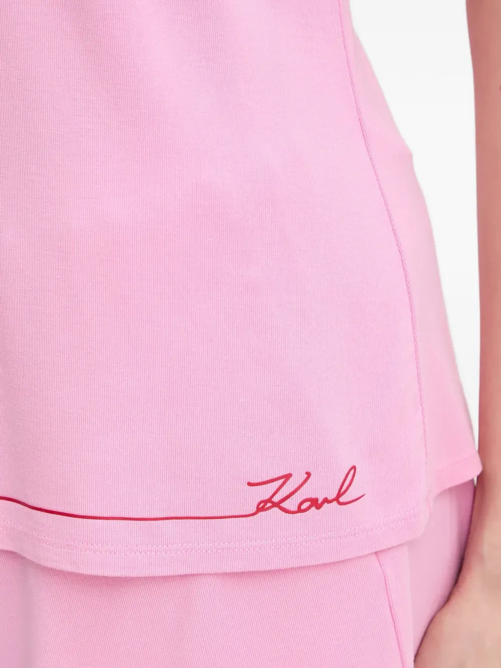 Karl Lagerfeld Pyjama met V-hals Roze