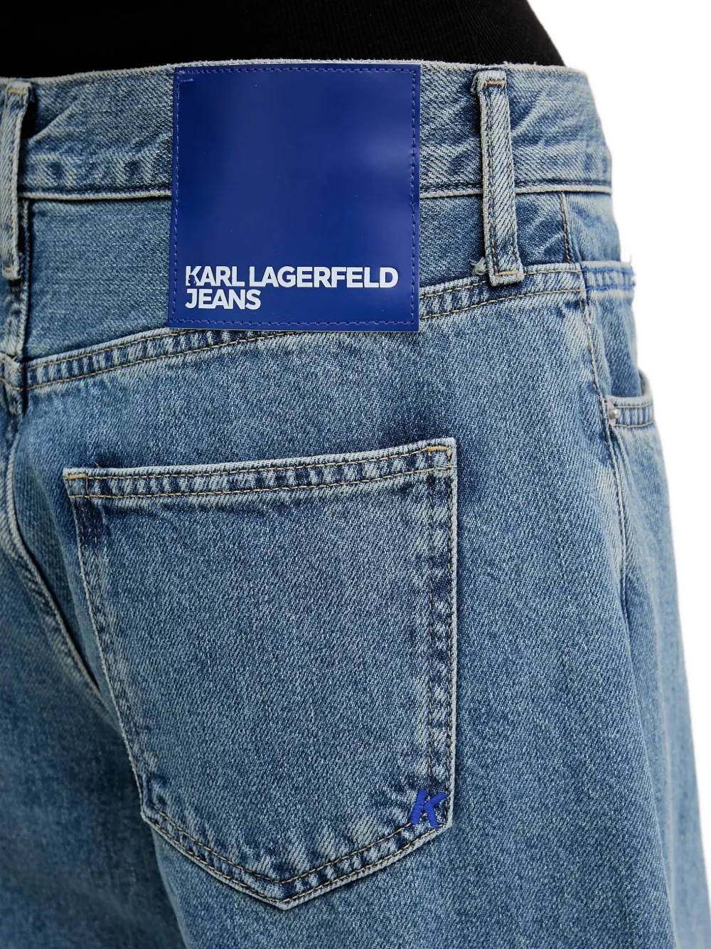 Karl Lagerfeld Jeans met wijde pijpen Blauw