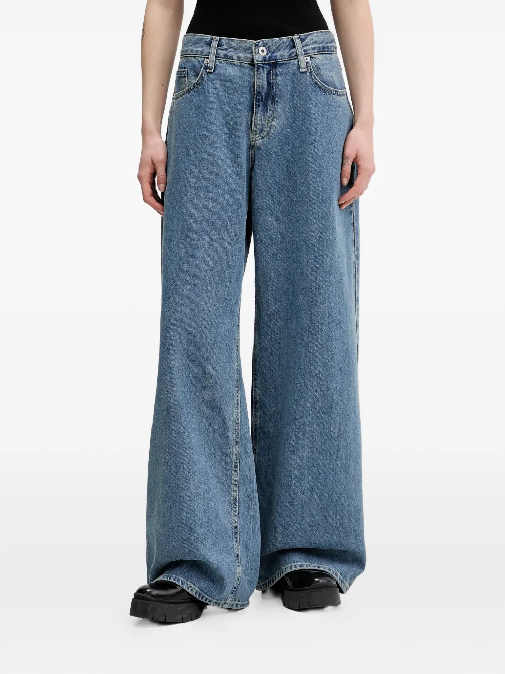 Karl Lagerfeld Jeans wide-leg jeans - Blu