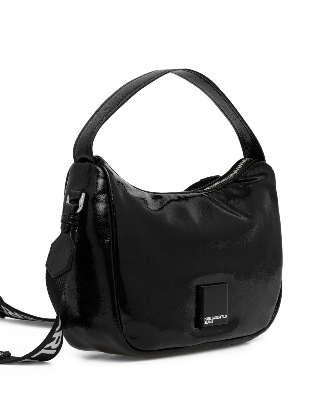  Karl Lagerfeld Jeans Logo Strap Satchel - Black 
