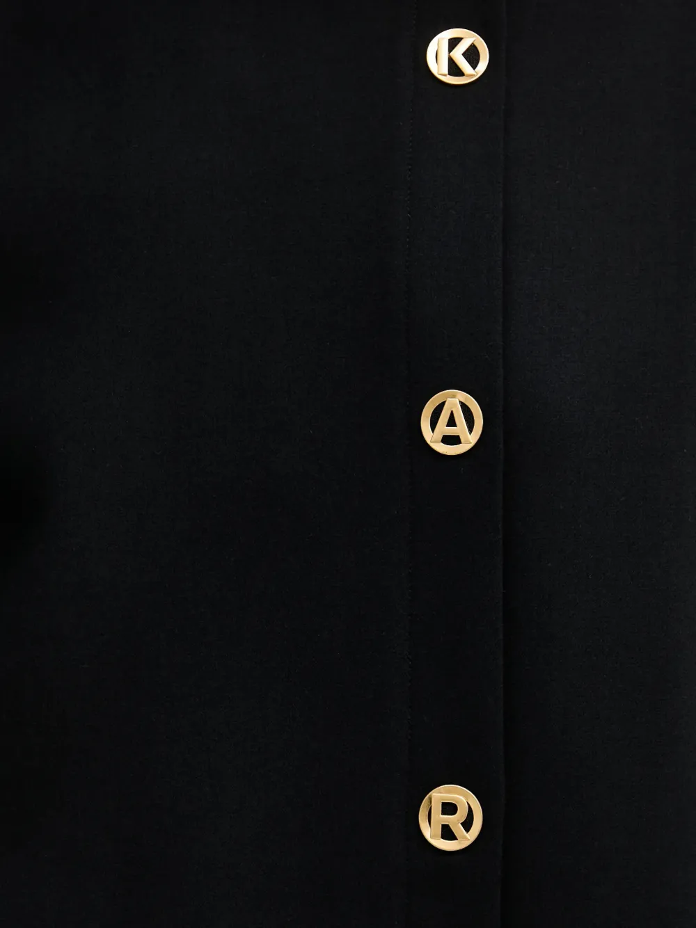 Karl Lagerfeld Top met knopen Zwart