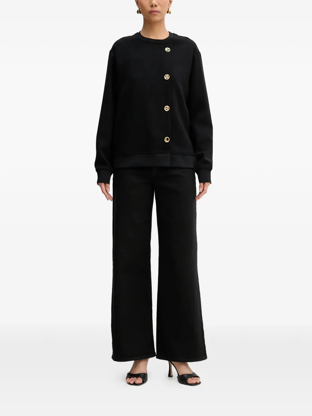  Karl Lagerfeld Buttoned Top - Black 