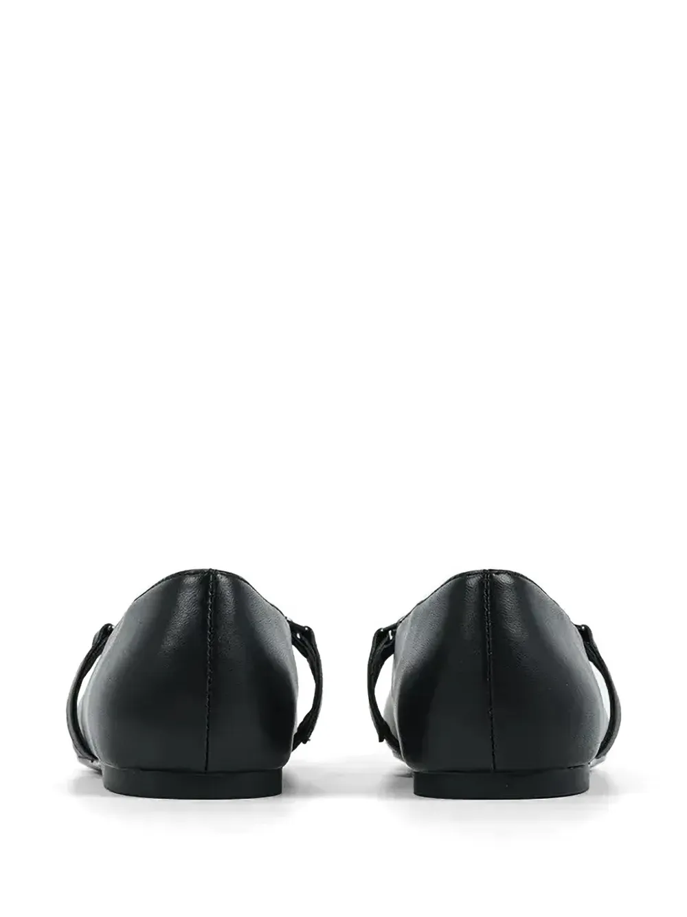 Karl Lagerfeld leather ballet flats Zwart