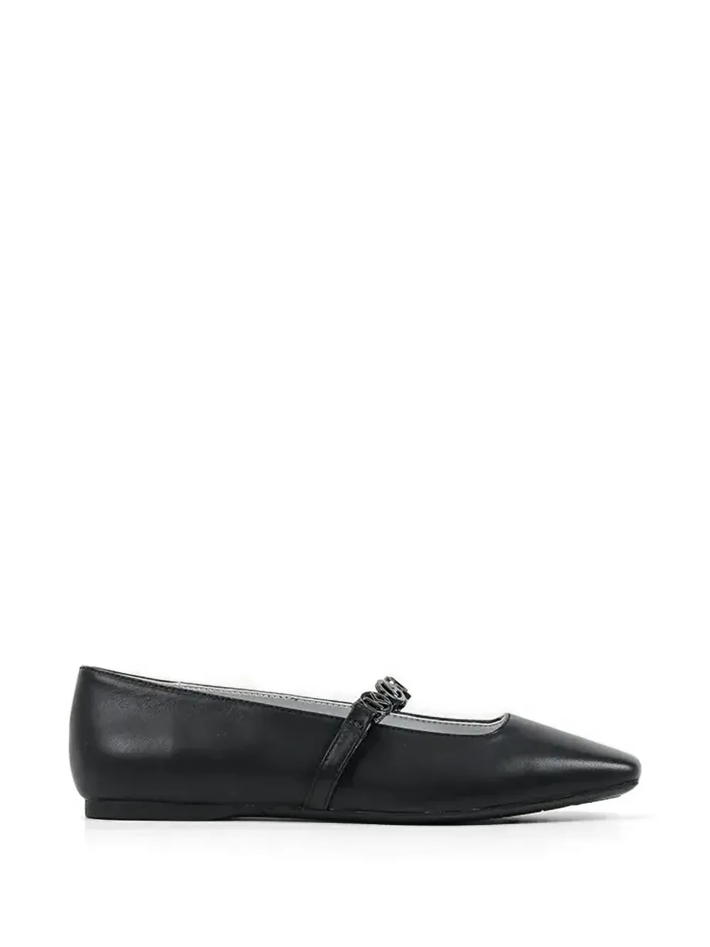 Karl Lagerfeld leather ballet flats - Nero