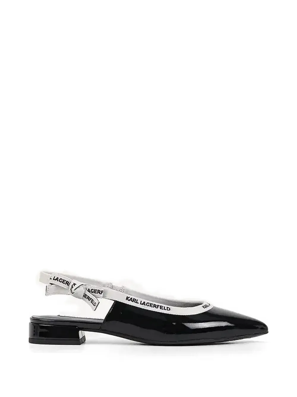 Karl Lagerfeld Pumps met puntige neus Zwart