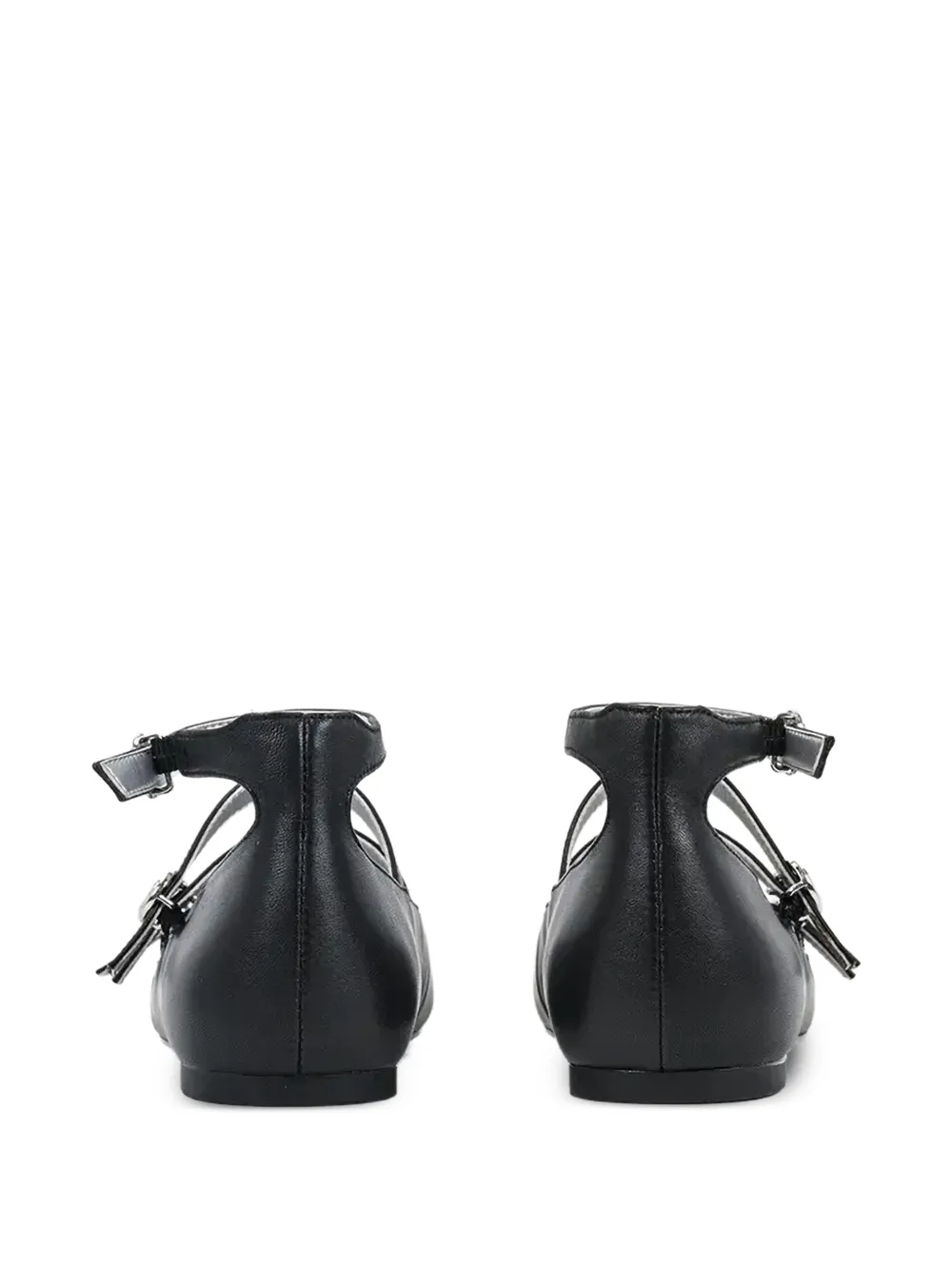 Karl Lagerfeld strappy ballet flats Zwart