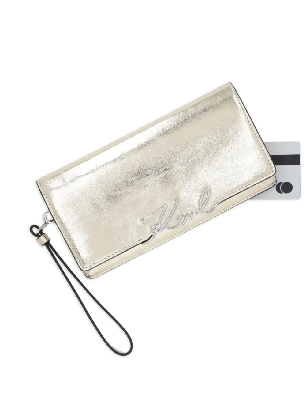 Karl Lagerfeld Portemonnee met logo Goud