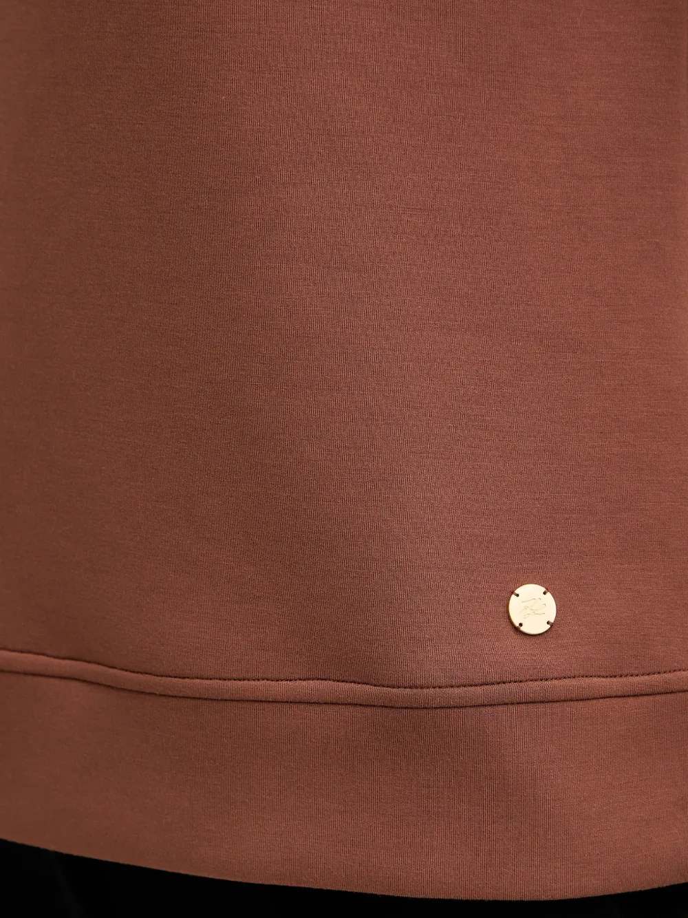 buckle high-neck top