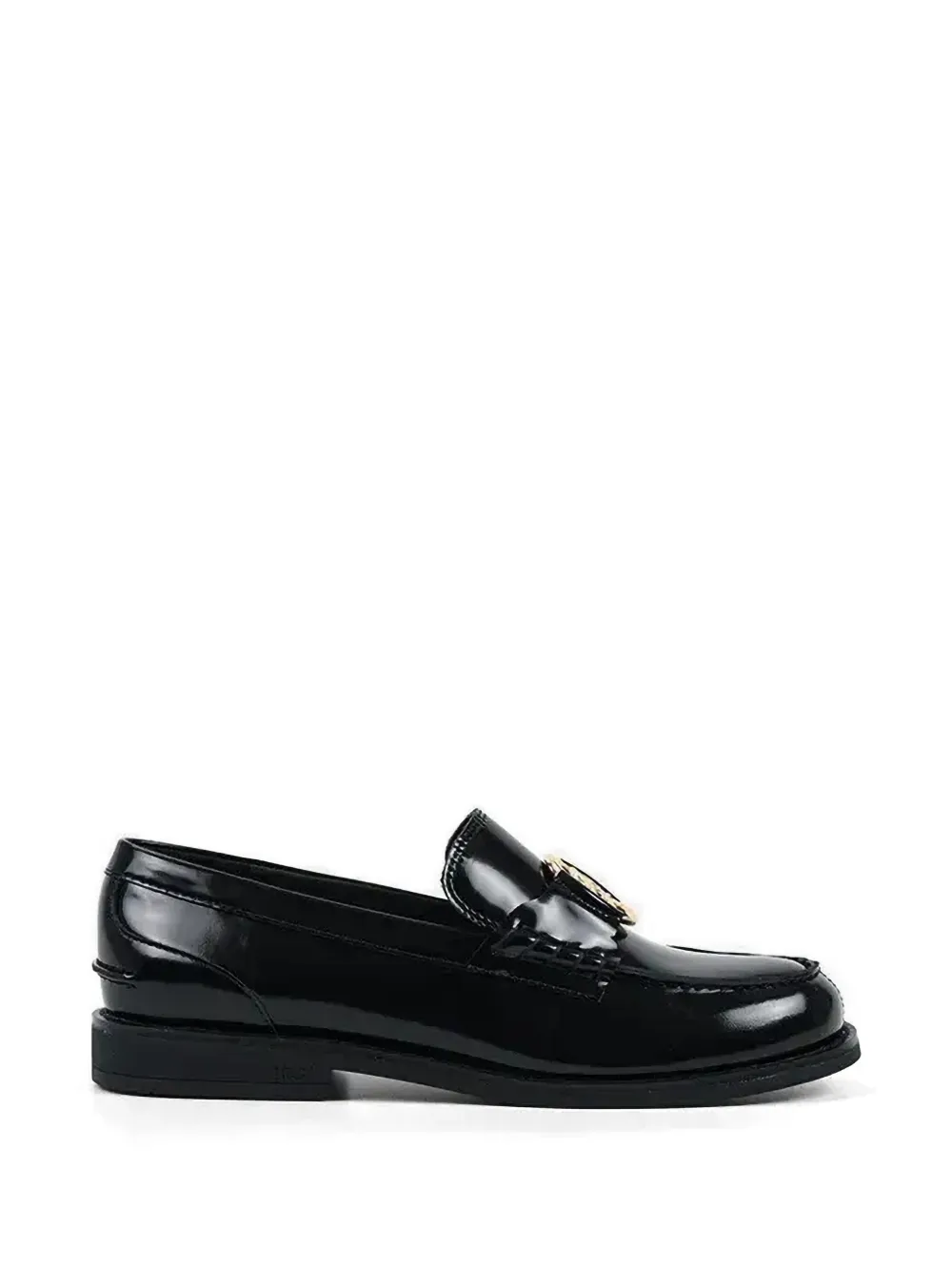 Karl Lagerfeld emblem-detail loafers - Nero
