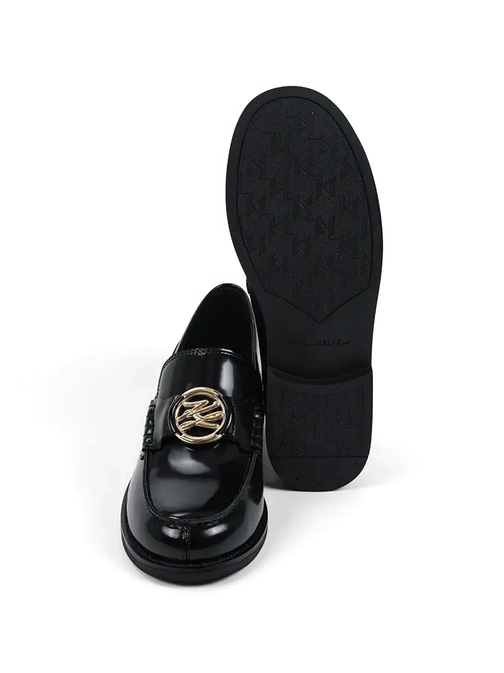 Karl Lagerfeld Loafers met embleem detail Zwart