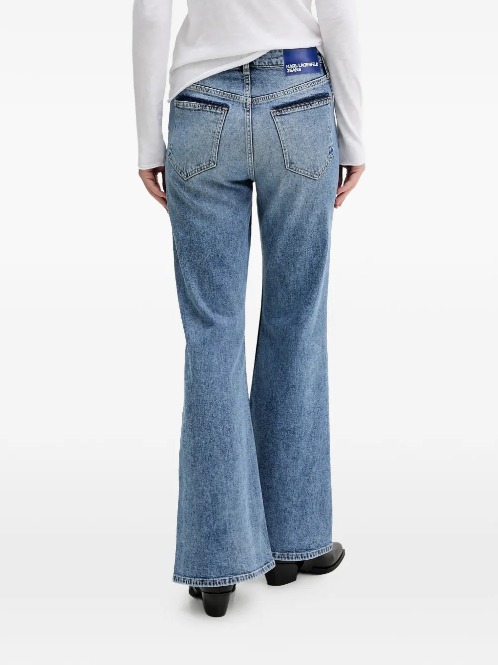  Karl Lagerfeld Jeans Vaqueros Acampanados - Azul 