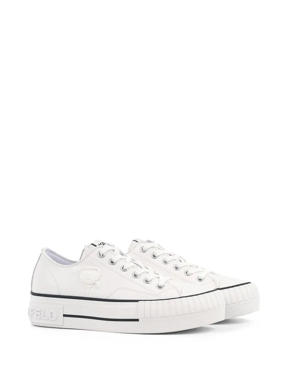 Karl Lagerfeld Sneakers met logo Wit