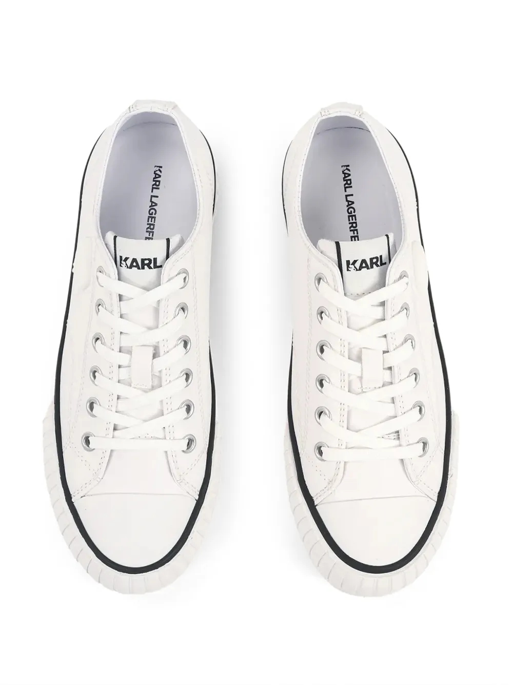 Karl Lagerfeld Sneakers met logo Wit