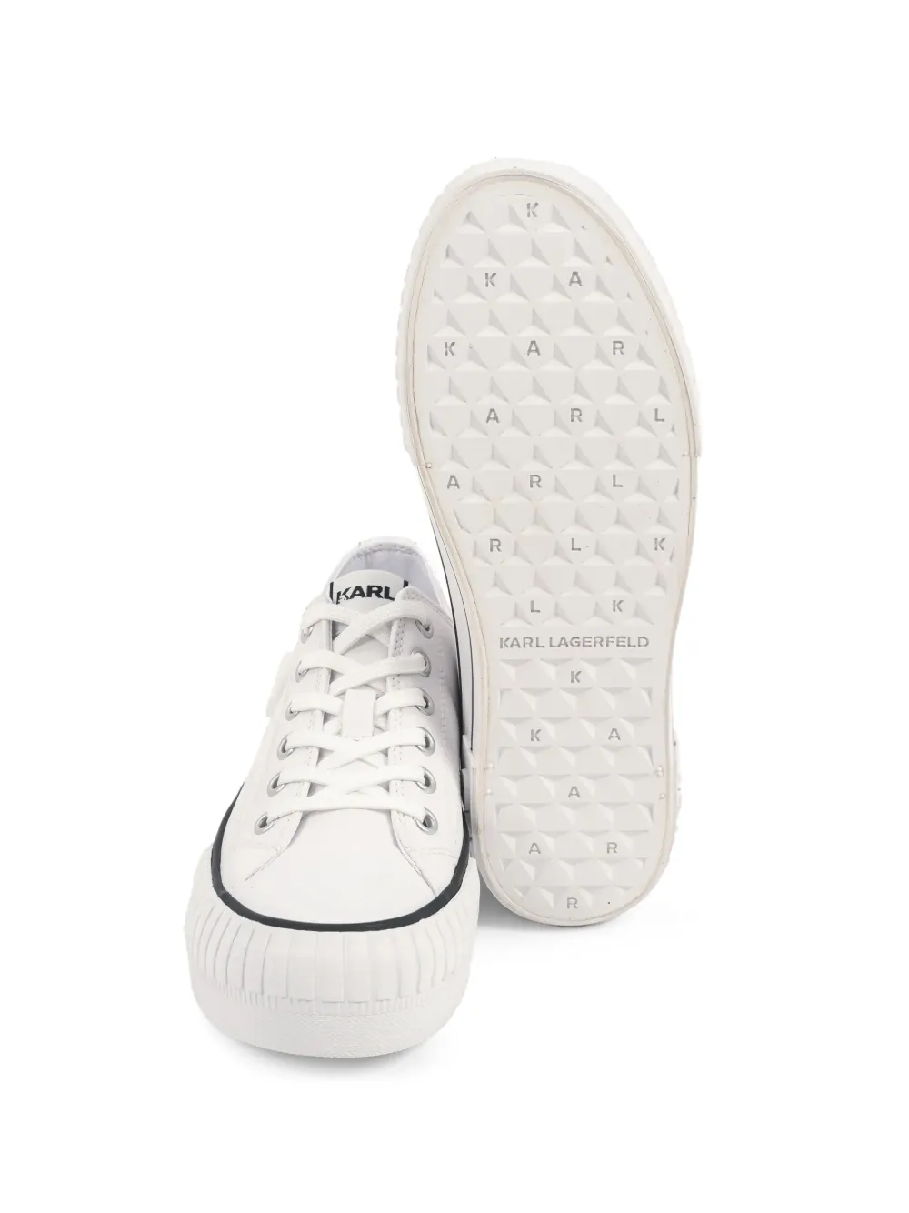 Karl Lagerfeld Sneakers met logo Wit