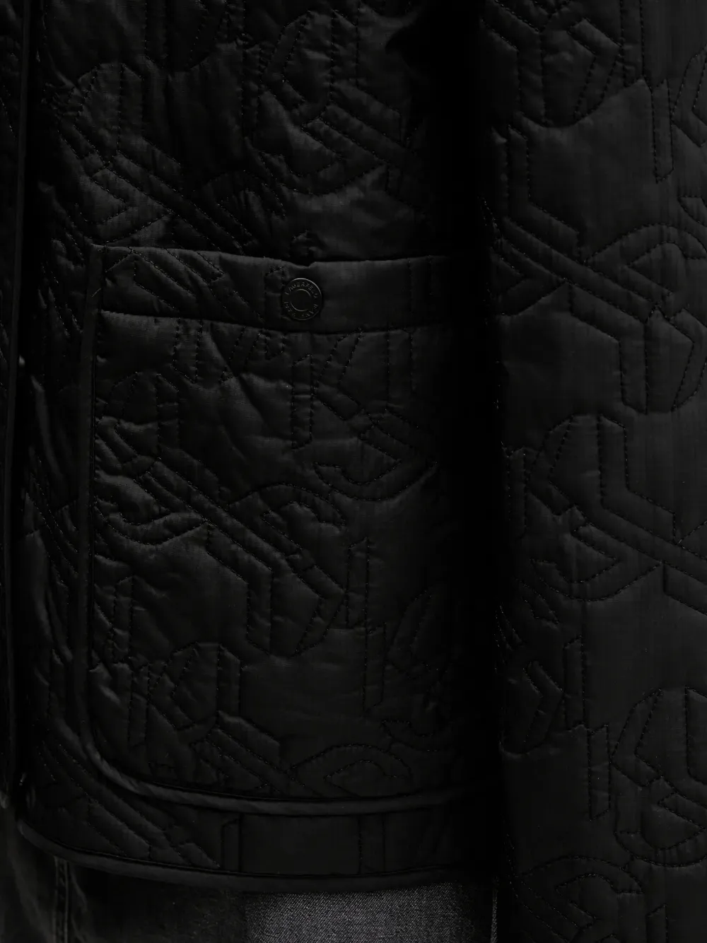 Karl Lagerfeld Jeans Gewatteerd jack Zwart