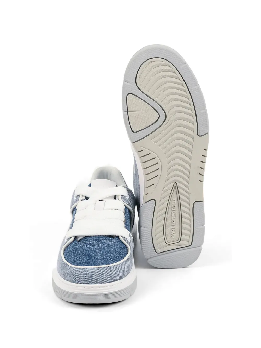Karl Lagerfeld Sneakers met logodetail en vlakken Blauw