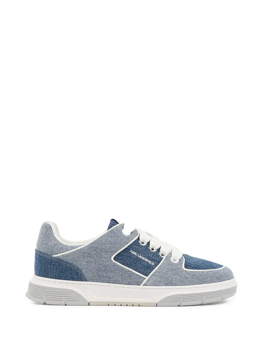 Karl Lagerfeld logo-detail panelled sneakers - Blu