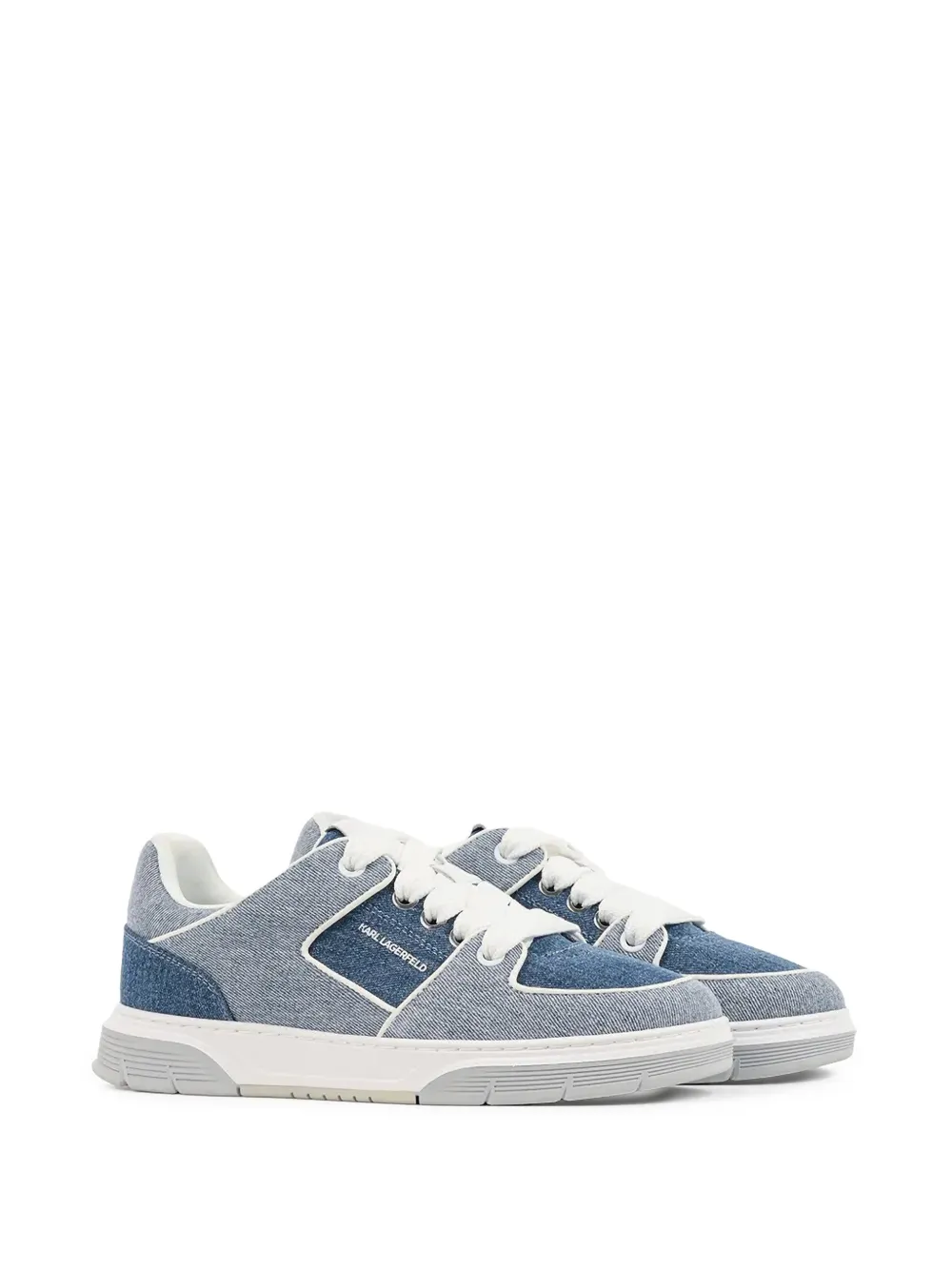 Karl Lagerfeld Sneakers met logodetail en vlakken Blauw