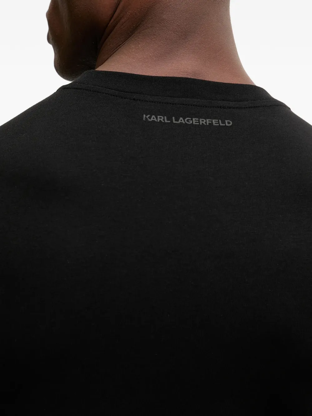 Karl Lagerfeld T-shirt met grafische print Zwart