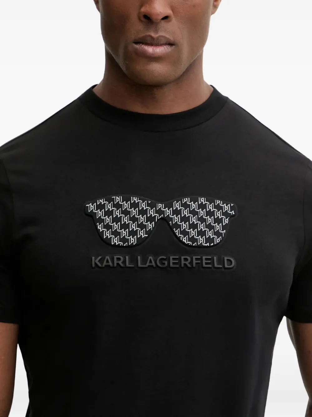 Karl Lagerfeld T-shirt met grafische print Zwart